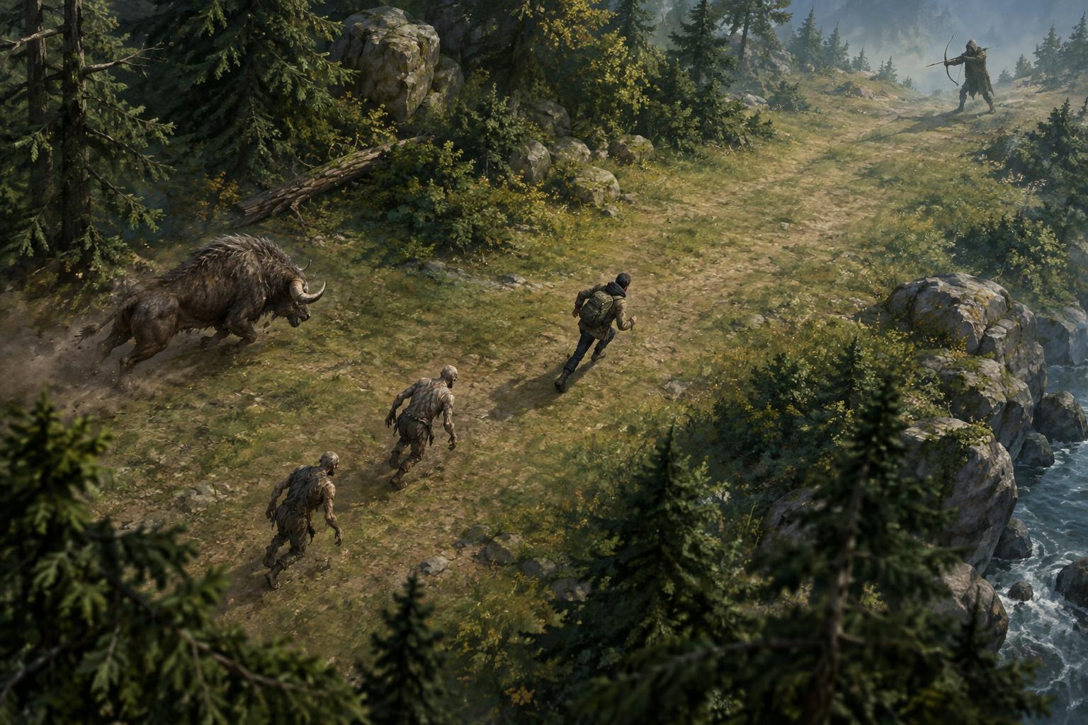 How to Recognize Chasing, Charging and Ranged Enemies in Survival Games