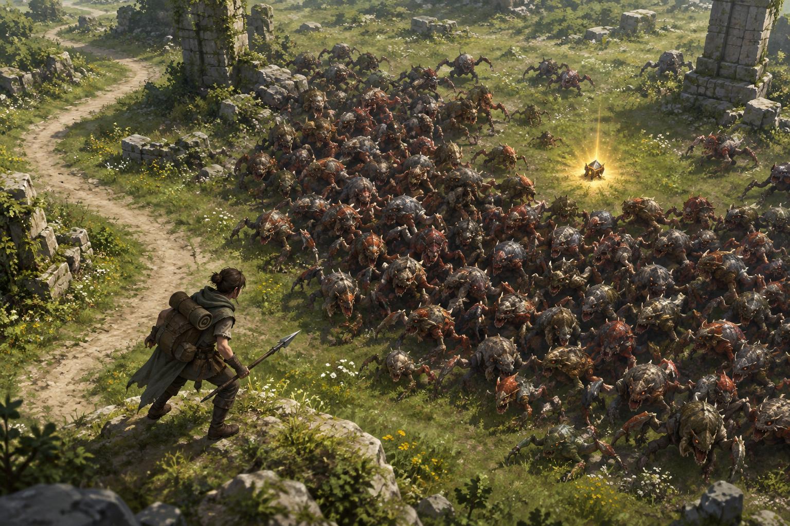 Common Beginner Mistake: Crossing a Swarm to Collect One Reward