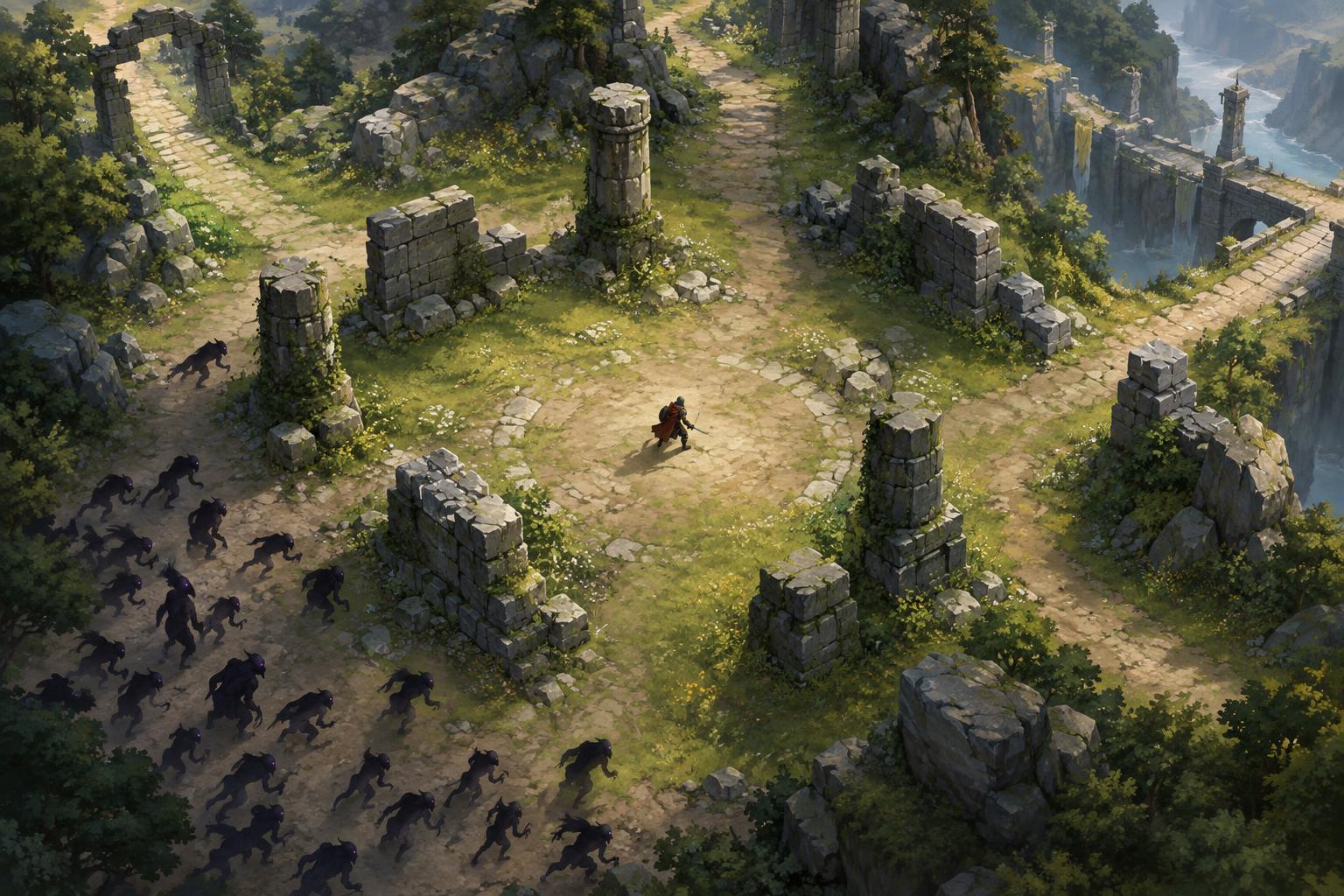 Arena Geometry Basics: Open Space, Obstacles and Escape Routes